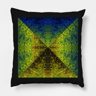 Sacred Geometry 3D Watercolor Pyramid Architecture Pillow