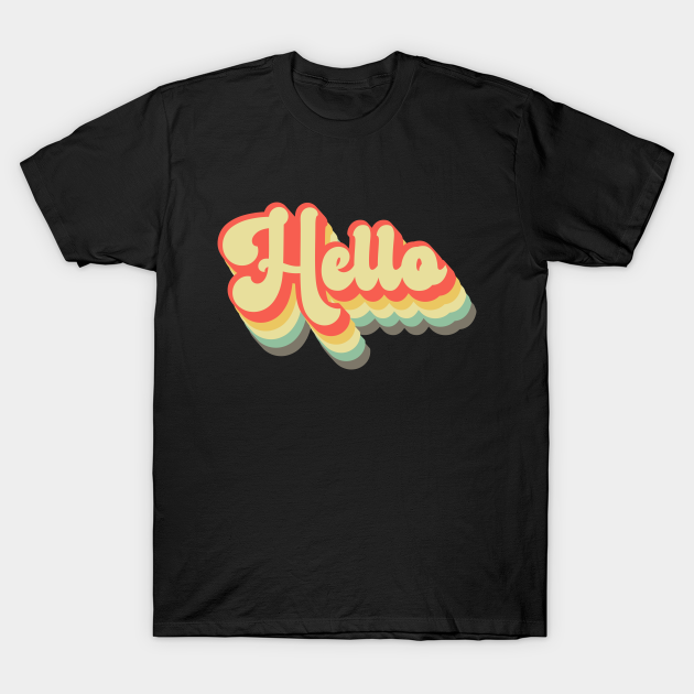 Discover Hello retro - Retro Vintage Aesthetic - T-Shirt