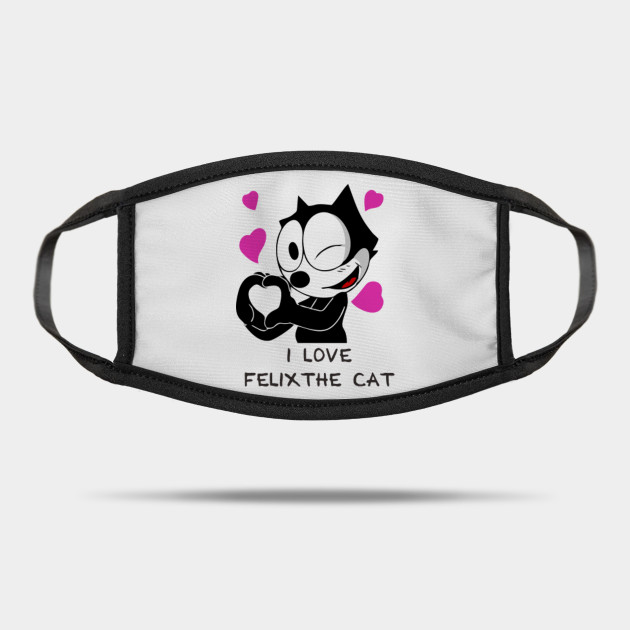 I Love Felix The Cat I Love Felix The Cat Mask Teepublic Uk