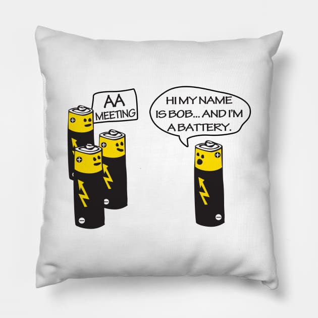 Joke Battery AA Meeting Pillow by Bersama Star