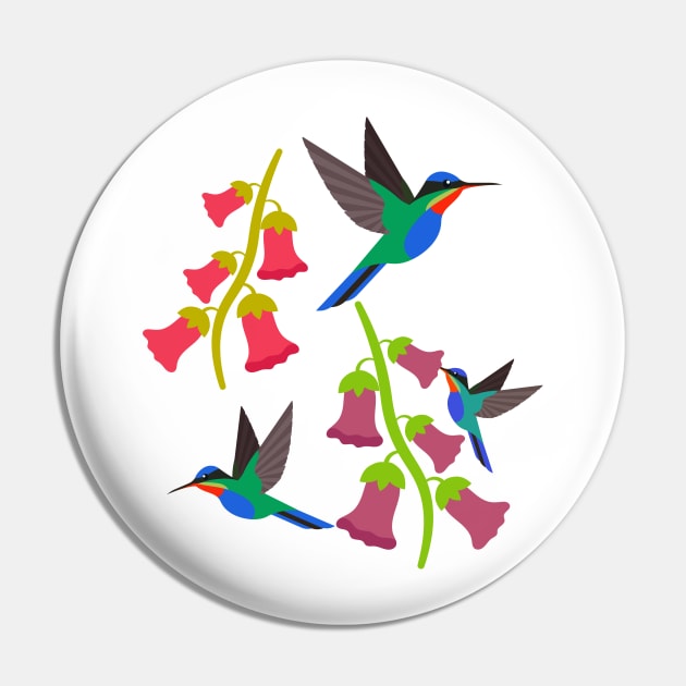 Mountain hummingbirds Pin by Geramora Design