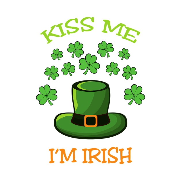 Kiss me i'm irish by AnjPrint