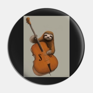 Double Bass Sloth Pin