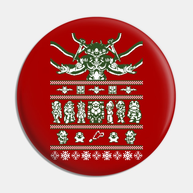 Chrono Christmas ugly sweater Pin by LegendaryPhoenix