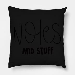 Notes And Stuff Pillow