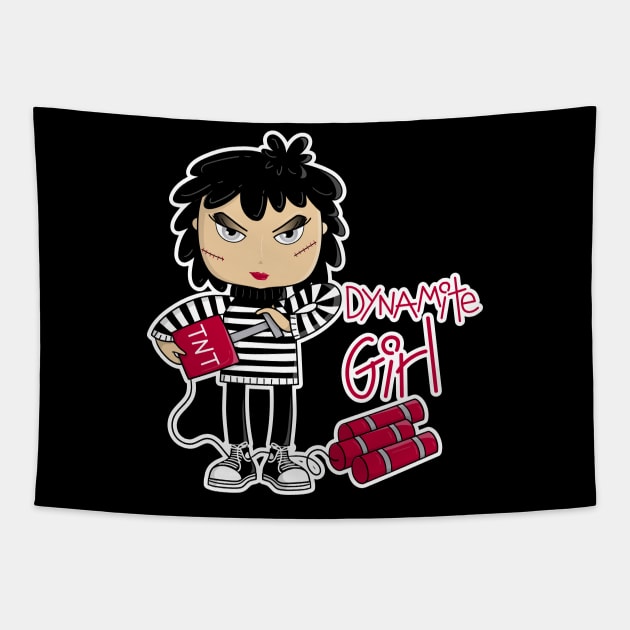 Dynamite girl Tapestry by JoanaJuheLaju1