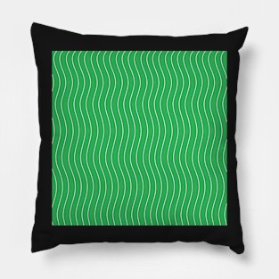 Green Waves Pillow