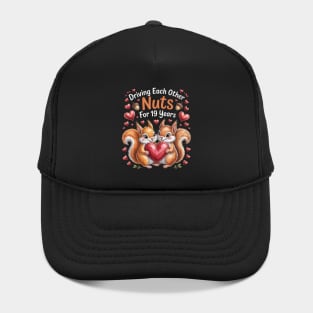 Couples Married 19 Year Funny 19th Wedding Anniversary Hat