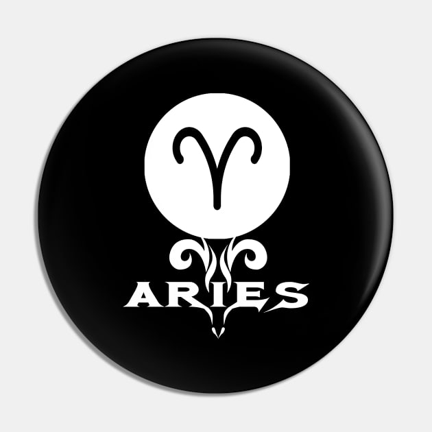 Aries Star Sign Pin by Jambo Designs