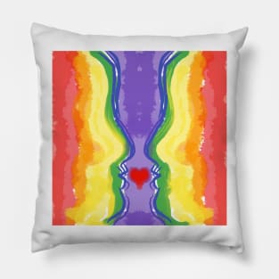 Rubin Vase Love Pillow