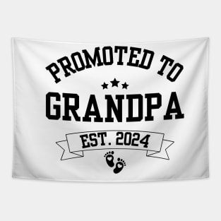Pregnancy Announcement Gifts for Grandparents, Promoted to Grandma & Grandpa Tapestry