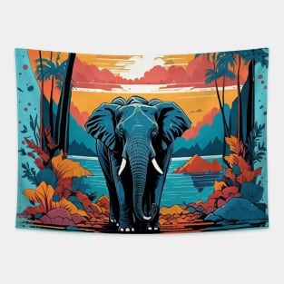 elephant art Tapestry