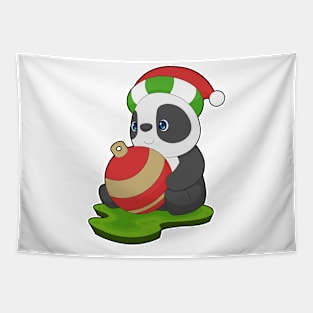 Panda Christmas Christmas bell Tapestry