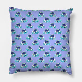 Blueberry Turtle Pattern Pillow