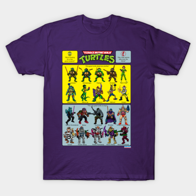 TMNT Vintage figures Poster - Teenage Mutant Ninja Turtes - T-Shirt