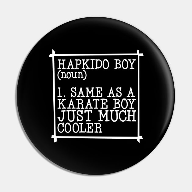 Hapkido boy Pin by Modern Medieval Design