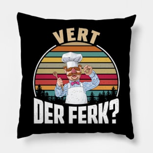 Vert Der Ferk Vintage Chef Pillow