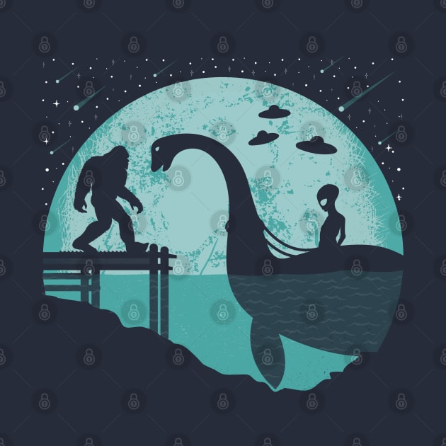 Alien Loch Ness Monster Bigfoot by Tesszero