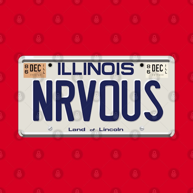 Ferris Bueller's Day Off - NRVOUS Ferrari Licence Plate by Uri_the_Red