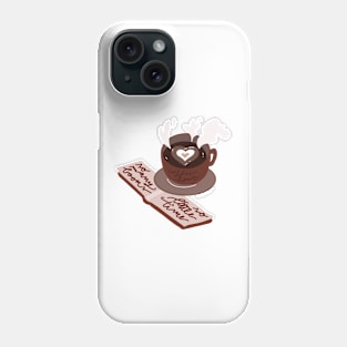 So many books so little time books and coffee Phone Case