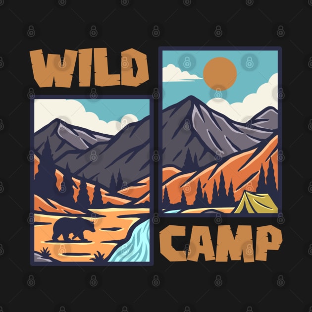 Wild camp by Garis asli 