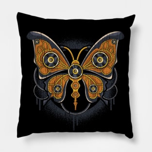 Steampunk Butterfly Pillow