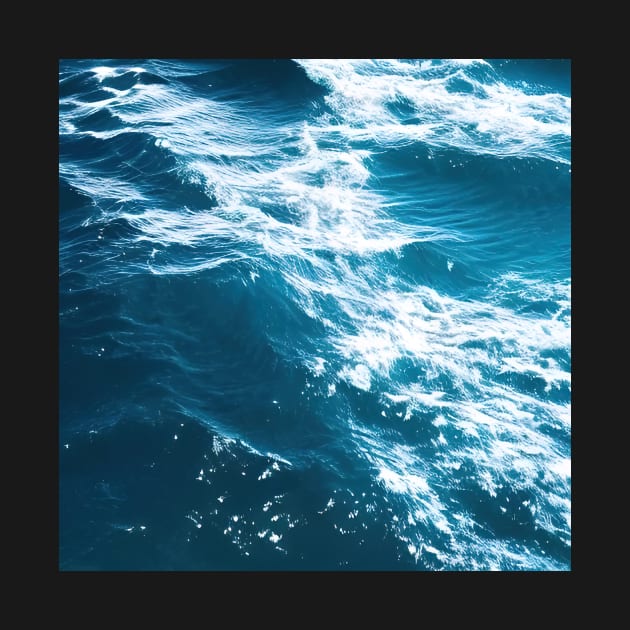 Hyperrealistic blue ocean waves by Crestern