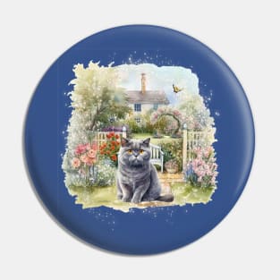 British Shorthair cat Pin