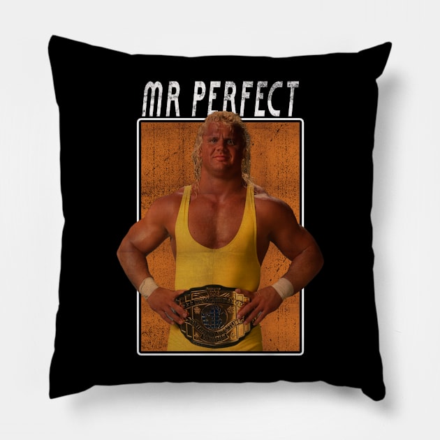 Vintage Wwe Mr Perfect Pillow by The Gandol