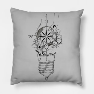 Compass you and me Pillow