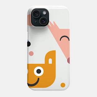 Nordic colorful animals Phone Case