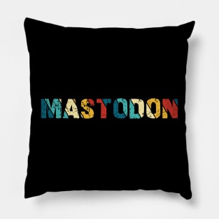 Retro Color - Mastodon Pillow