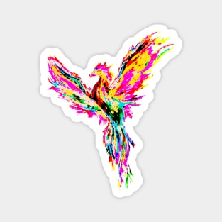 rainbow phoenix Magnet