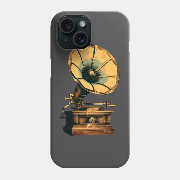 Retro Phonograph Phone Case by DavidLoblaw