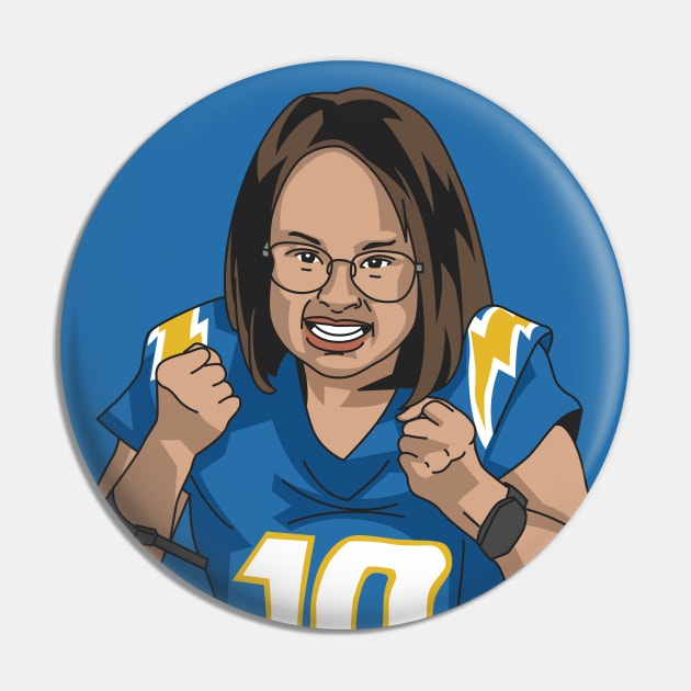 Chargers Girl Pin by Carl Cordes