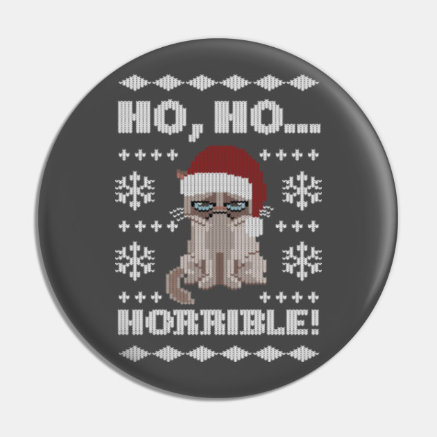 Grumpy Cat Christmas Grumpy Cat Ugly Christmas Sweater Pin