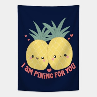 I am pining for you cute pineapple couples Tapestry