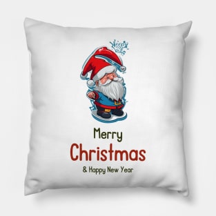 Merry Christmas And Happy New Year Pillow