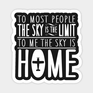 Skydiving: To me the sky is home Magnet