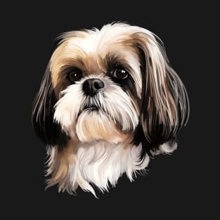 Shih Tzu Dog Portrait T-Shirt