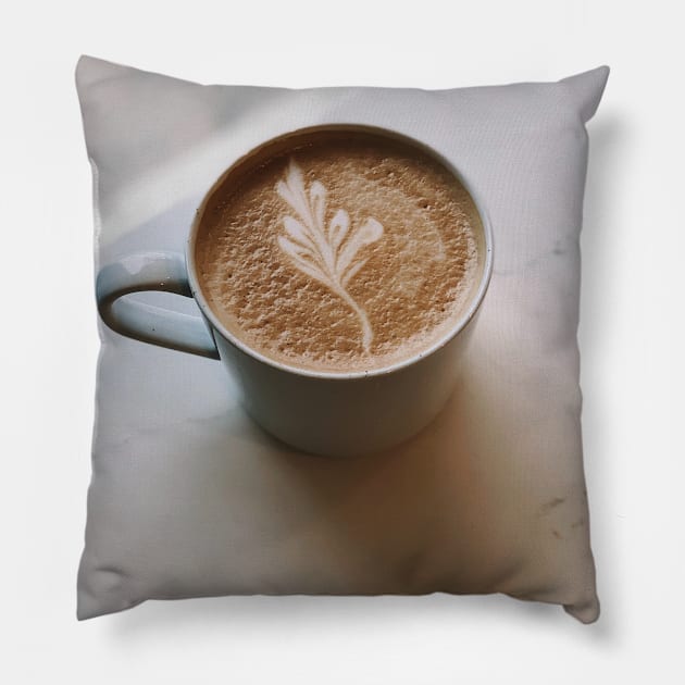 Delicious Latte Pillow by NewburyBoutique