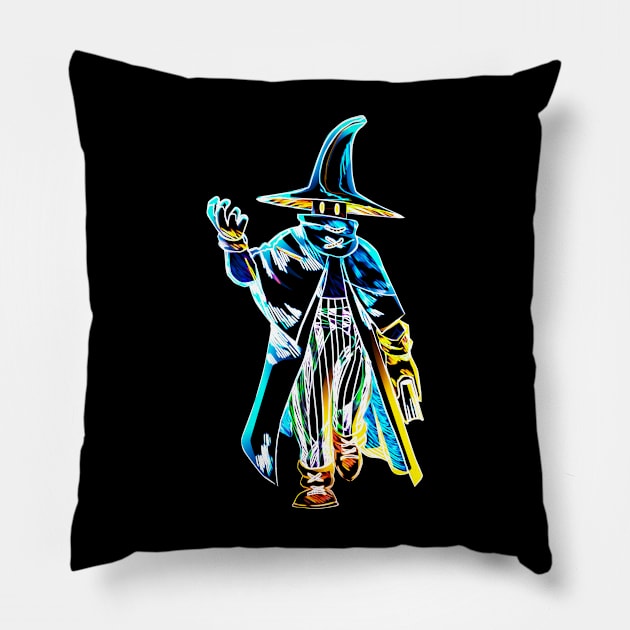 Soul of the black mage Pillow by San Creative