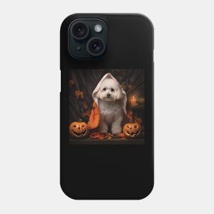 Halloween Bichon frise puppy Phone Case