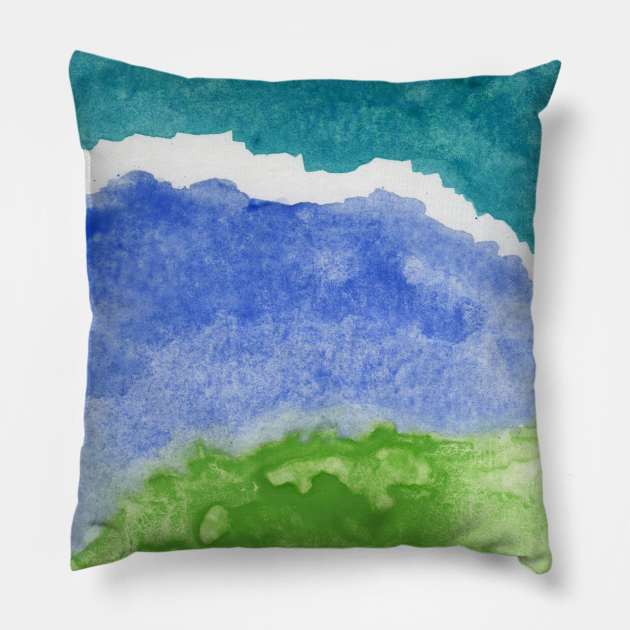 Saltwater Pillow by Beth Thompson Art