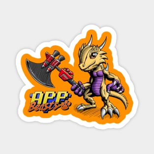 Horned Lizard with Ax App Beast Magnet