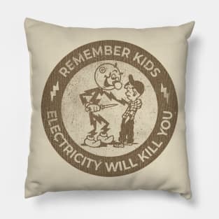 VINTAGE - Remember kids black Pillow