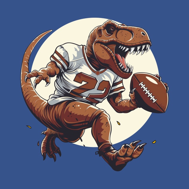 T-Rex American Football Player by Wintrly