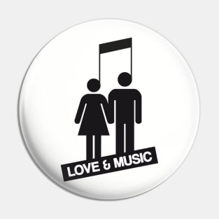 Love and Music Pin