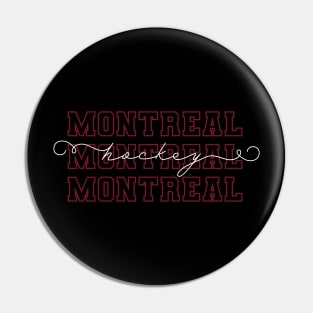 PWHL Hockey Montreal Pin