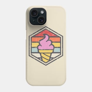 Retro Badge Ice Cream Light Phone Case